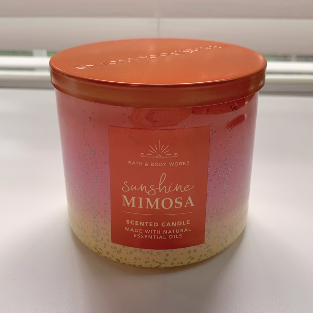 Sunshine Mimosa Bath and Body Works 3 Wick Candle